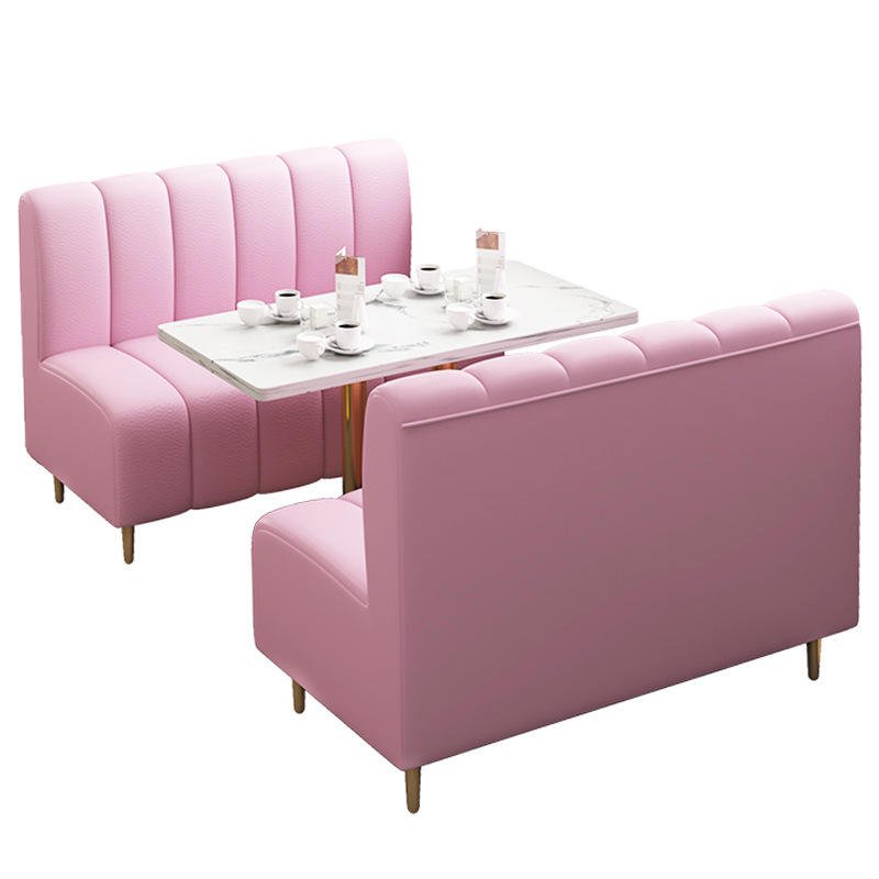 High quality multiple color wholesale price velvet bench restaurant sofa dining furniture booth and chairs set