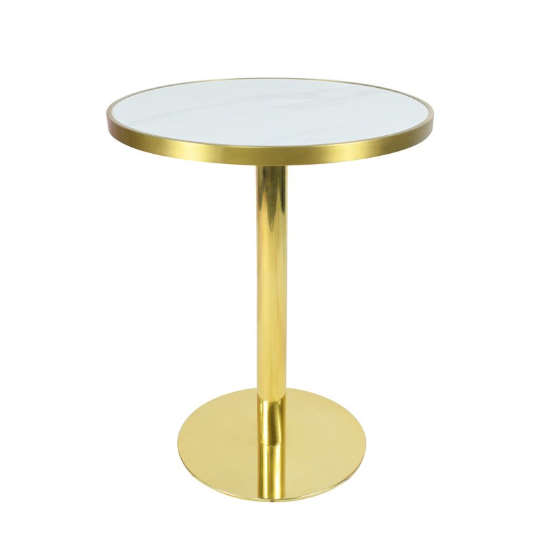 Dining Tables Cafe Table Fast Food Restaurant Table Oem & Odm Rectangle Porcelain Riprap/marble Home Furniture Metal Iron Modern