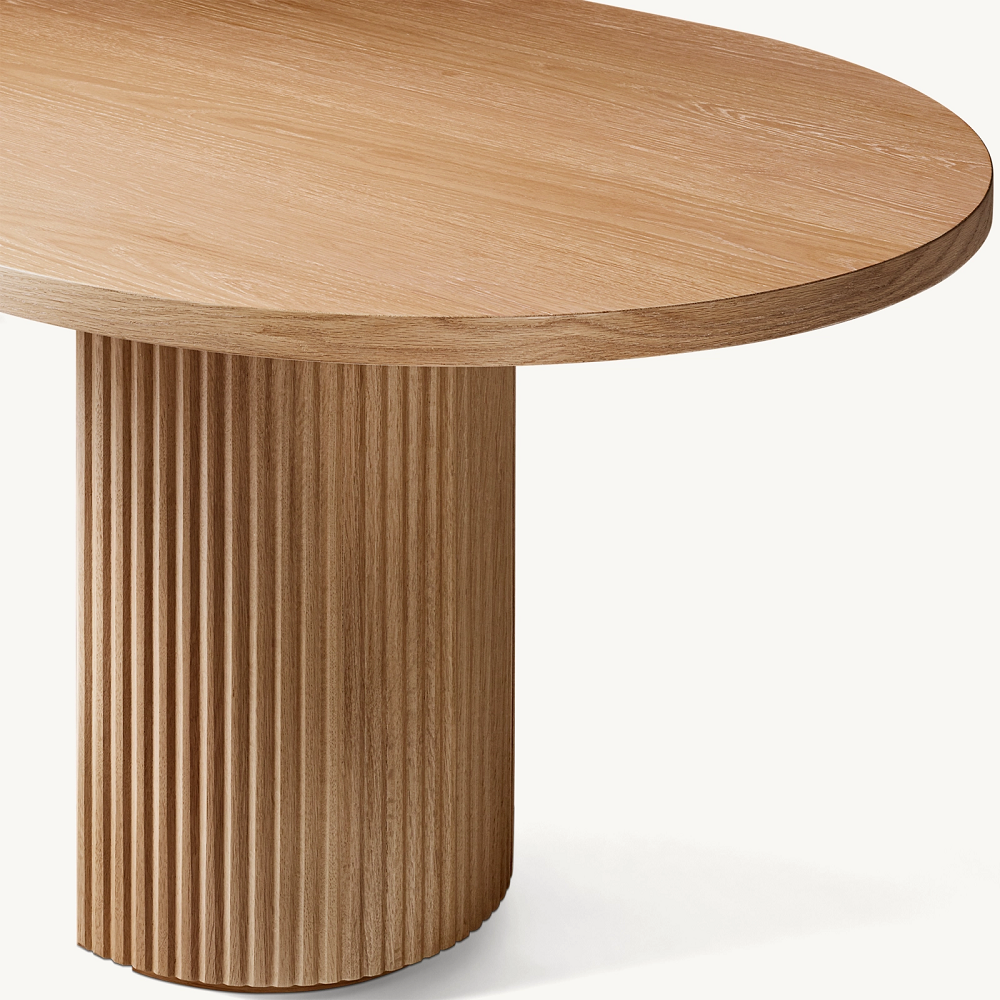 American vintage solid wood dining room furniture table Villa model room can be customized size