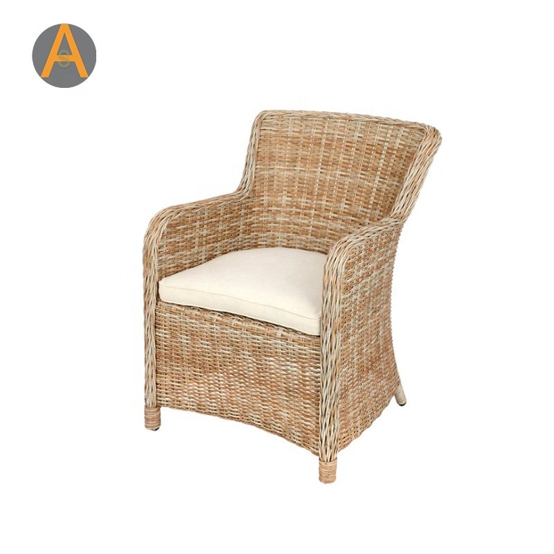 Modern cane rattan commercial restaurant dining table and chairs for bar hotel Kitchen
