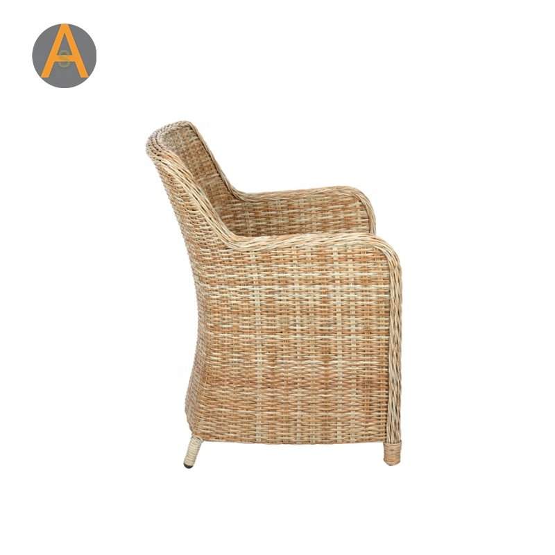 Modern cane rattan commercial restaurant dining table and chairs for bar hotel Kitchen