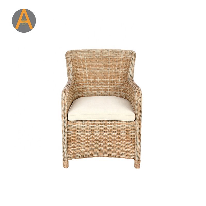 Modern cane rattan commercial restaurant dining table and chairs for bar hotel Kitchen