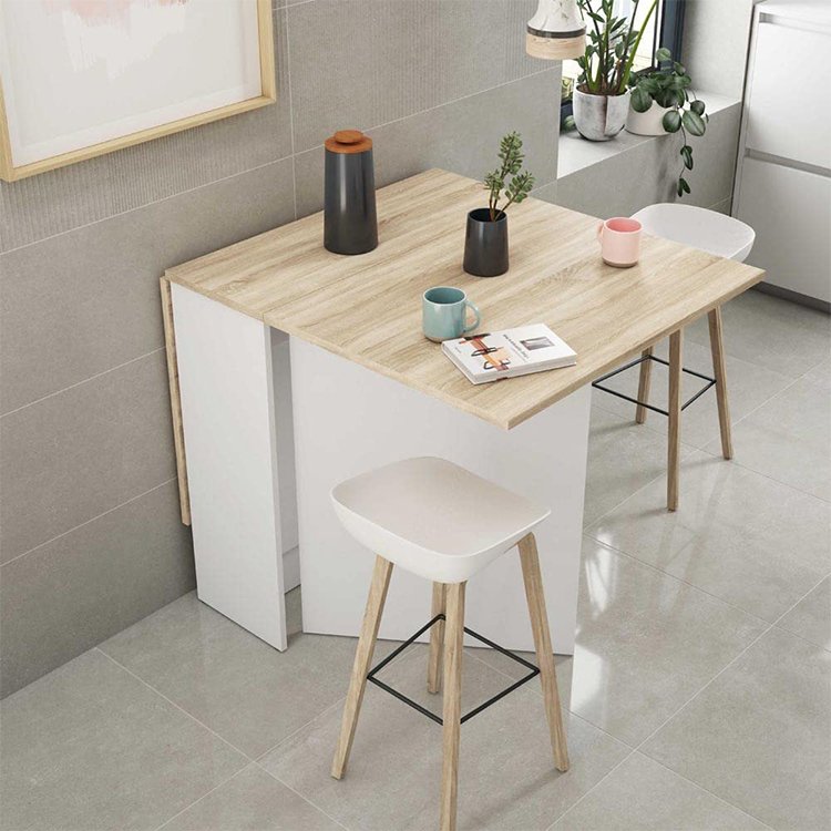 DU'S Multi functional home furniture dining table modern dining room folding table wood Dining table