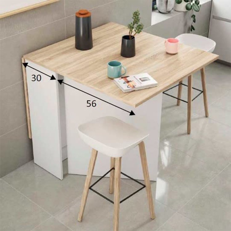 DU'S Multi functional home furniture dining table modern dining room folding table wood Dining table