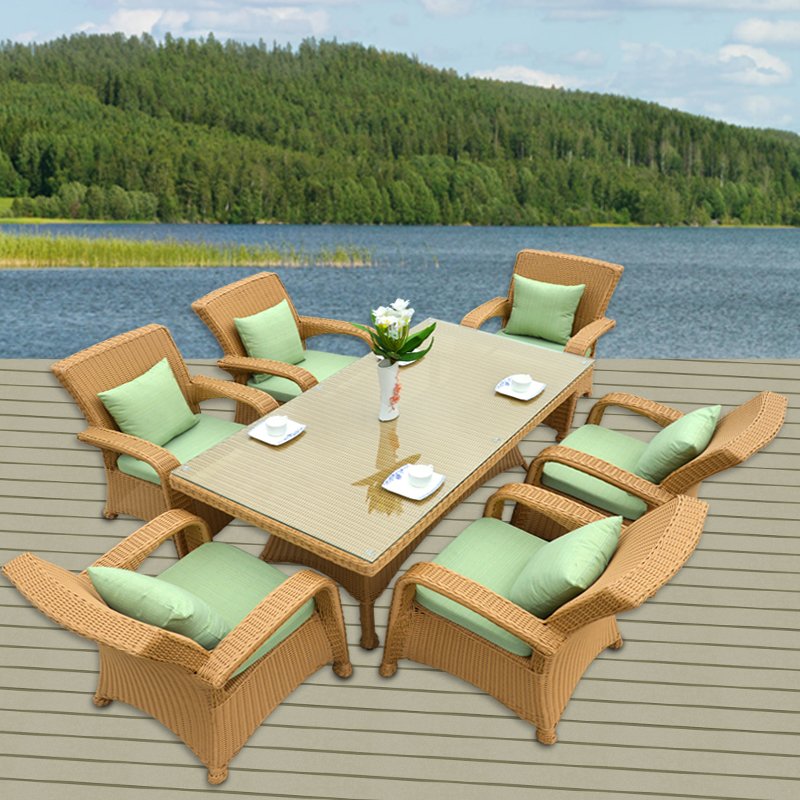 Outdoor Patio Furniture Garden Camping Table And Chairs Garden Sofas Sets Rattan Dining Table Chair