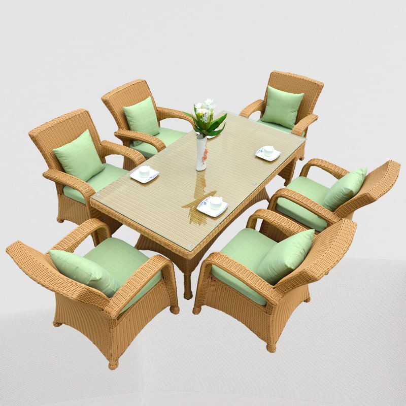 Outdoor Patio Furniture Garden Camping Table And Chairs Garden Sofas Sets Rattan Dining Table Chair