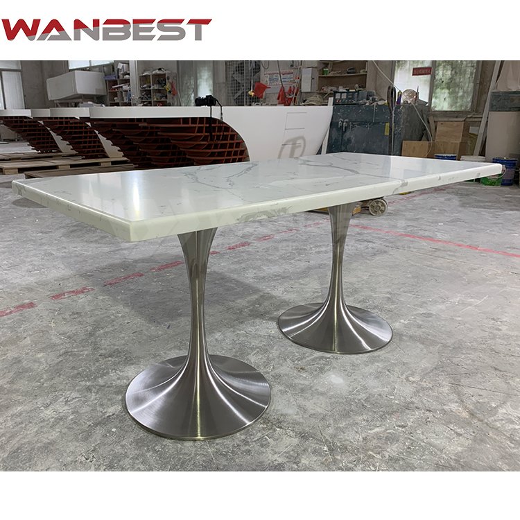 Unique Customized Artificial Stone Home Dining Table Mcdonald's Furniture Kfc Coffee Table Set