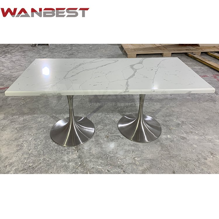 Unique Customized Artificial Stone Home Dining Table Mcdonald's Furniture Kfc Coffee Table Set