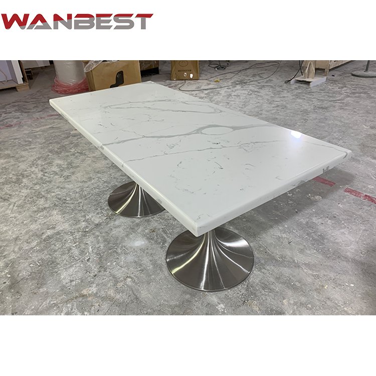 Unique Customized Artificial Stone Home Dining Table Mcdonald's Furniture Kfc Coffee Table Set