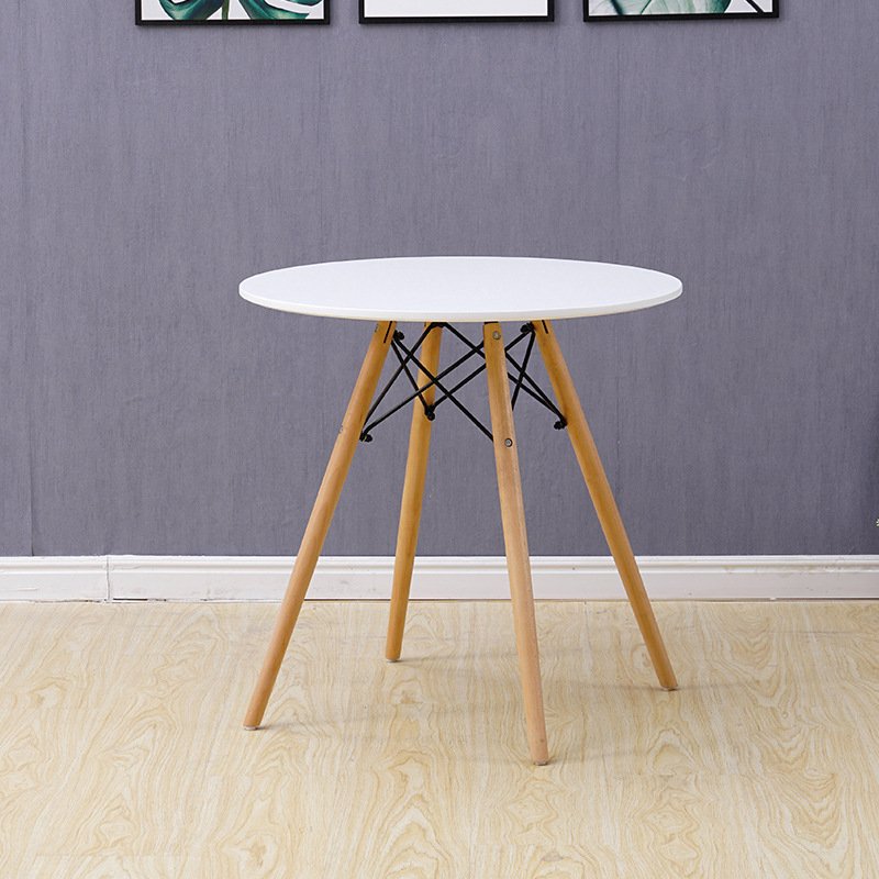 Cafe Living Room MFD round Dining Table Mesa Tower Redonda 80 cm Tensores