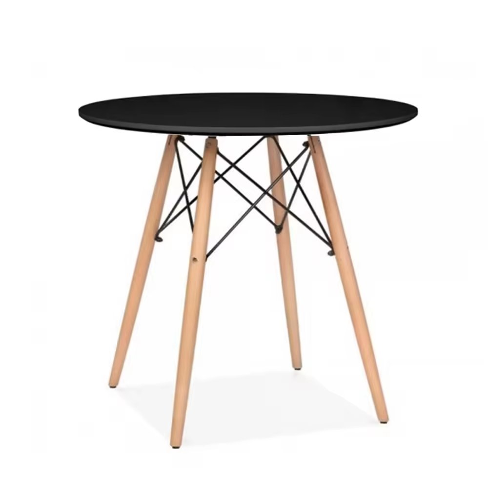 Cafe Living Room MFD round Dining Table Mesa Tower Redonda 80 cm Tensores