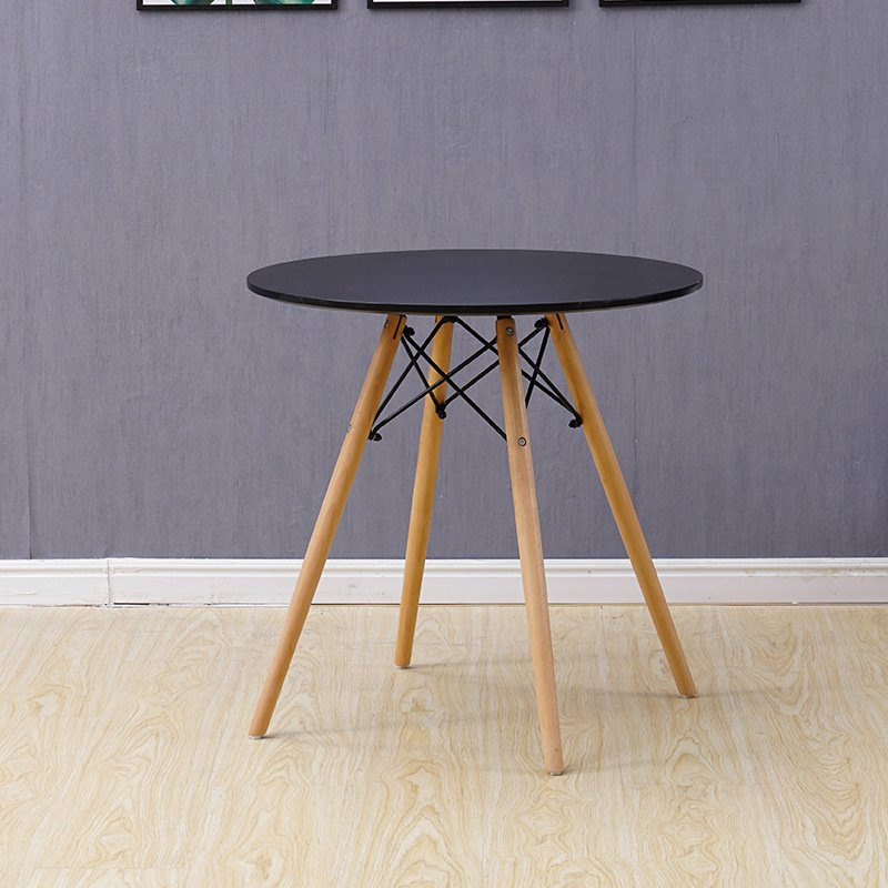 Cafe Living Room MFD round Dining Table Mesa Tower Redonda 80 cm Tensores