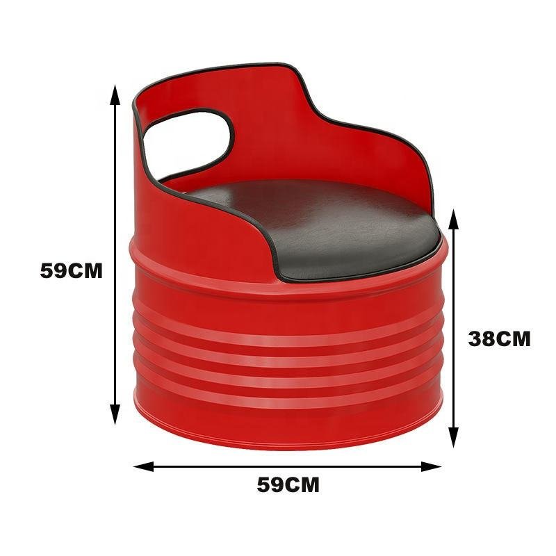 restaurant Furniture Table And Chair Combination Oil Barrel Seat Iron Industrial Retro cafe restaurant table and chairs Set