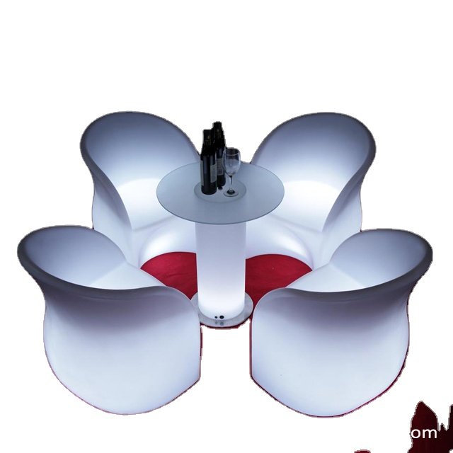 Ultra modern led dining table led glow furniture