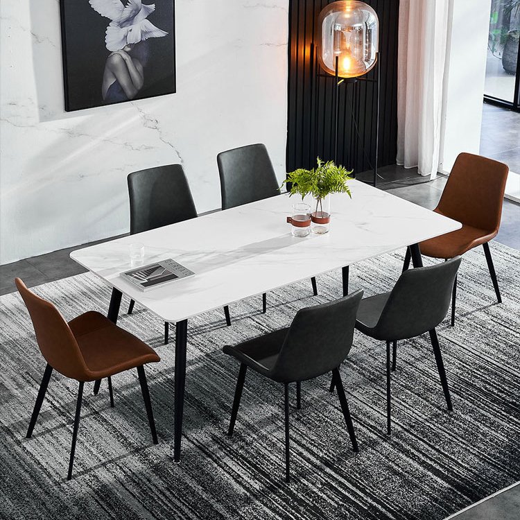 China Manufacturer Luxury Marble Table Dining Table And Dining Chair Set