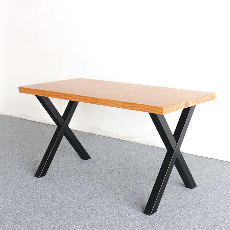 X-Shape Metal Dining Table Legs Cast Iron Metal X Shape Table Legs