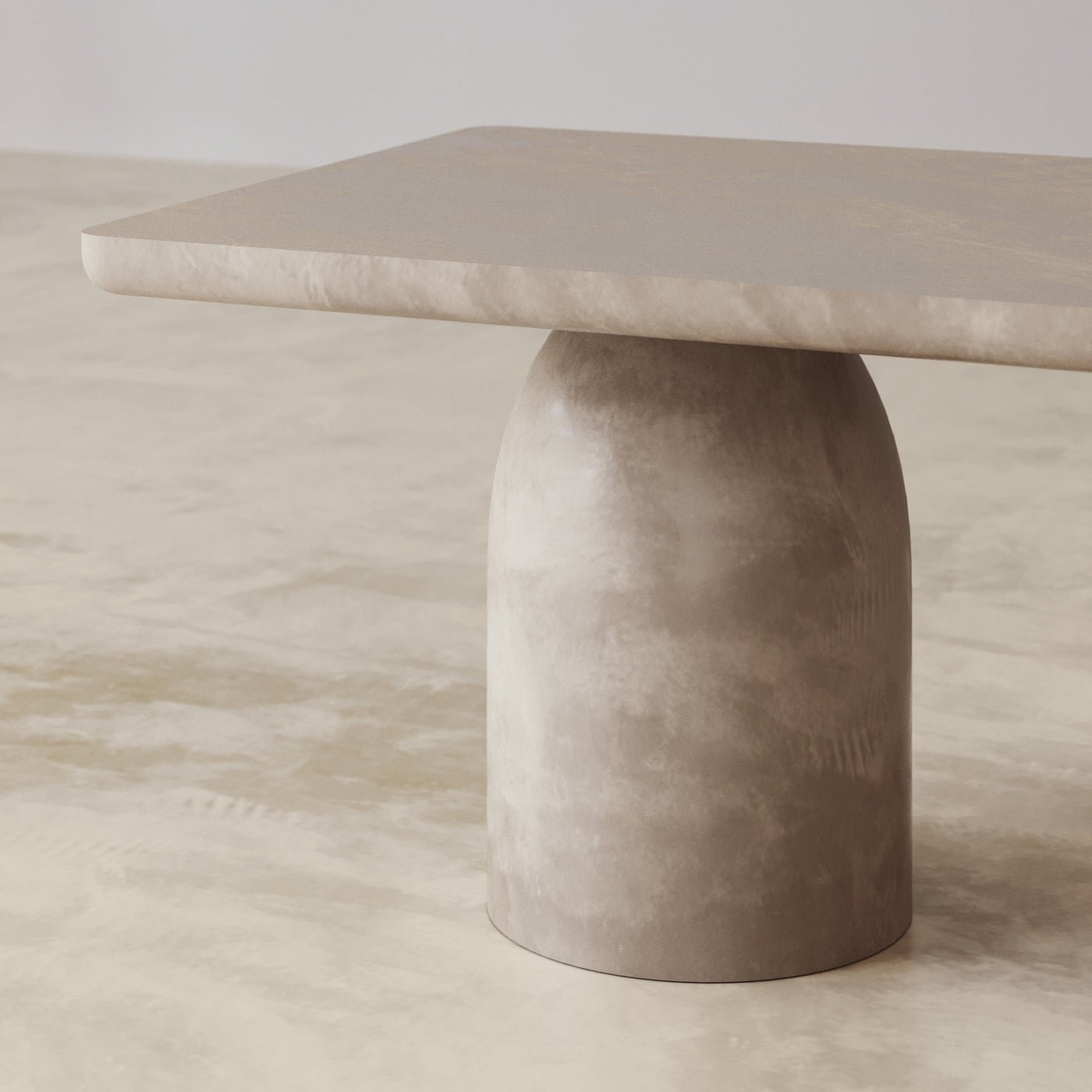 European Style Marble Square Table Bullet Shaped Table Legs Small Apartment Household Dining Table