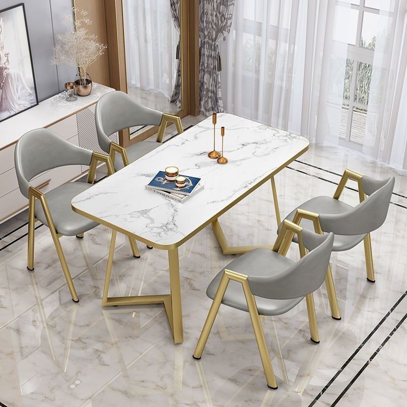 Cheaper nordic small modern wood dining table sets sintered stone 6 chairs hotel marble dining table and chairs set 4 furniture