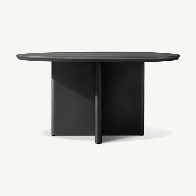 Luxury Aluminum Outdoor Dining Table and Chair Sets Garden Furniture Aluminum Barbecue Dining Table and Sets