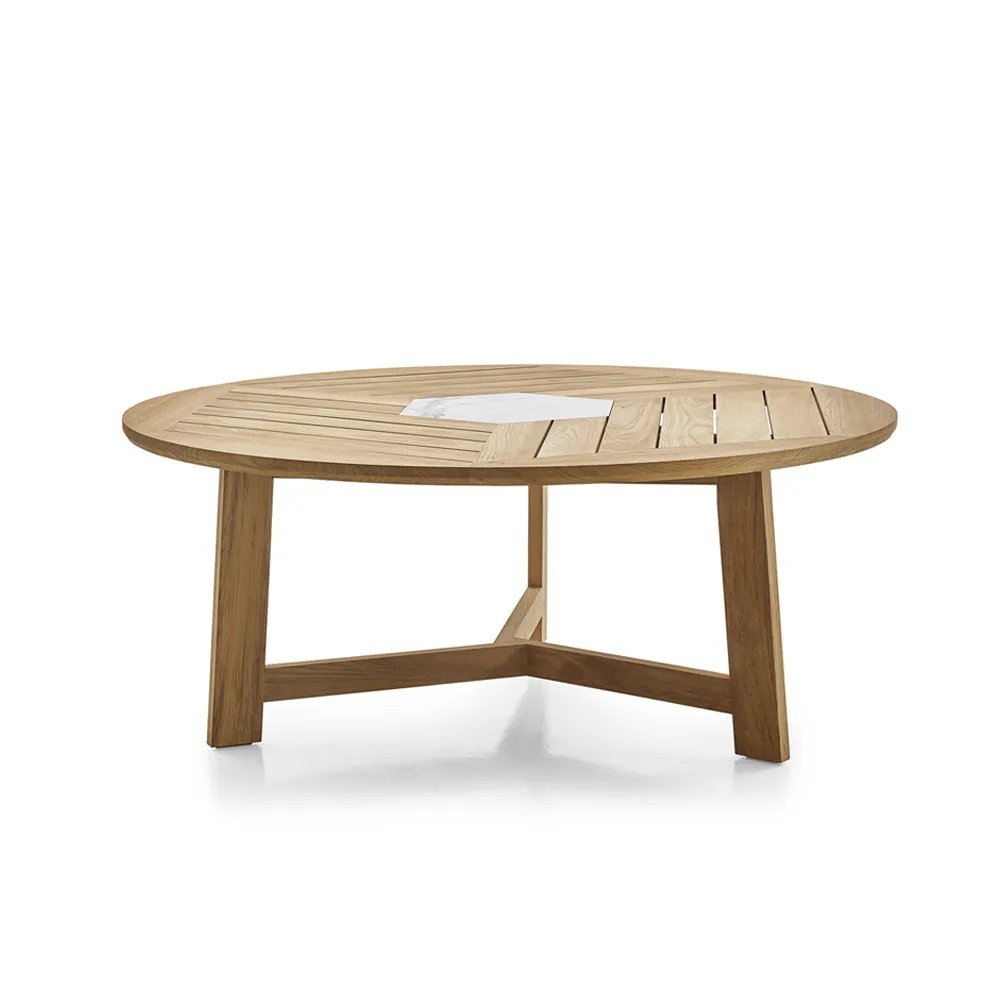 Rope Weaving Outdoor Furniture Teak Wood Dining Table And Chairs Teak Patio Furniture