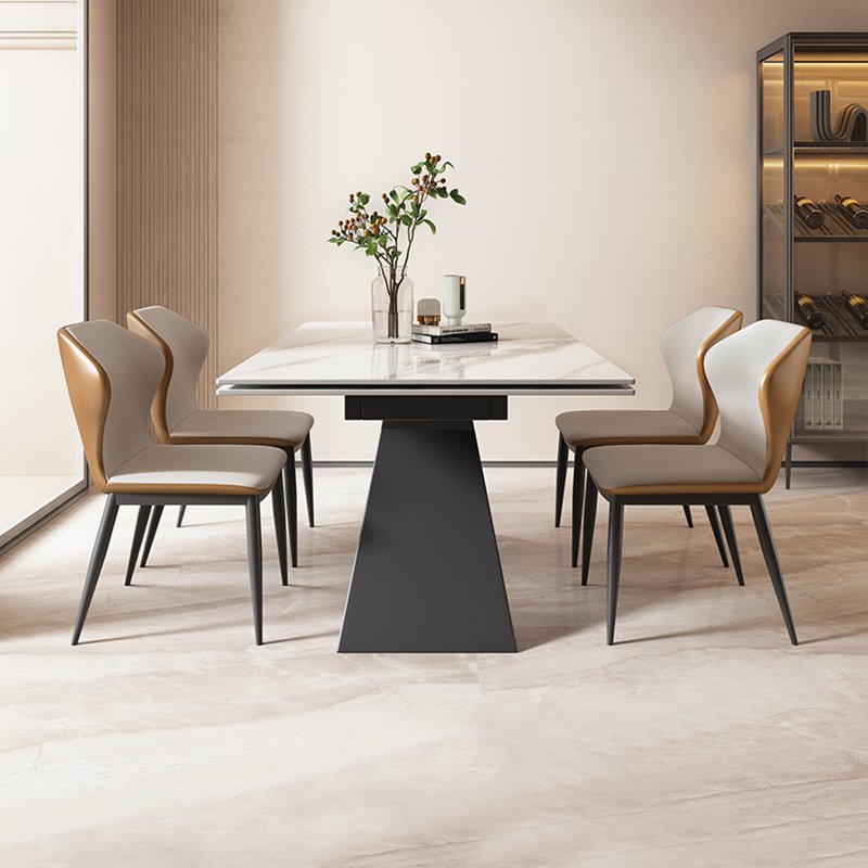 Foshan Furniture Factory Multifunctional Dining Table Modern Sintered Stone Top Luxury Dinning Table For 6 8 Chairs Set