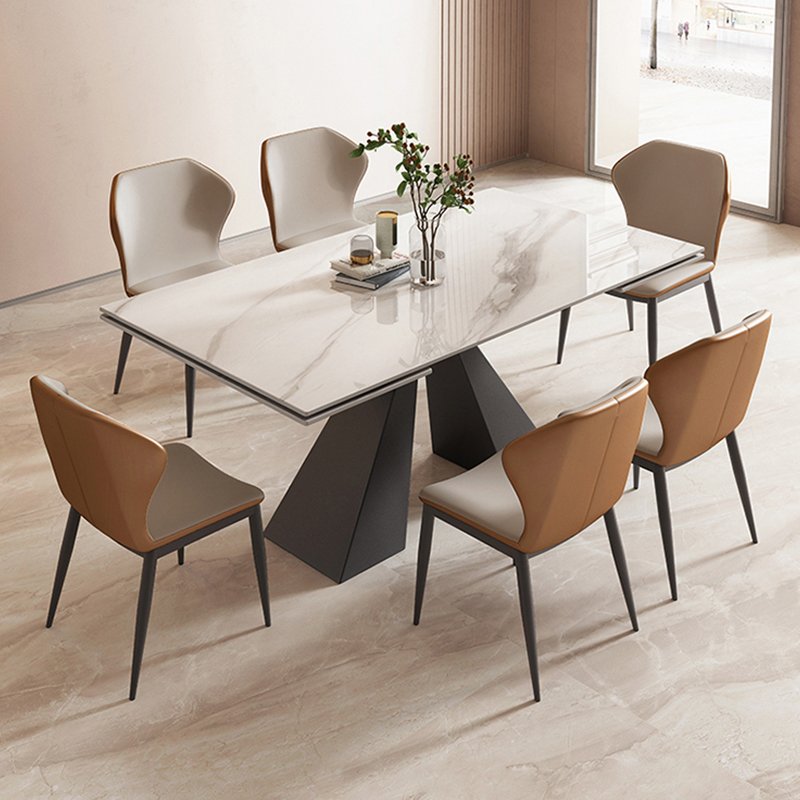 Foshan Furniture Factory Multifunctional Dining Table Modern Sintered Stone Top Luxury Dinning Table For 6 8 Chairs Set