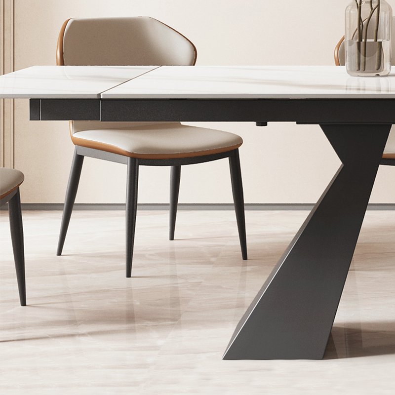 Foshan Furniture Factory Multifunctional Dining Table Modern Sintered Stone Top Luxury Dinning Table For 6 8 Chairs Set