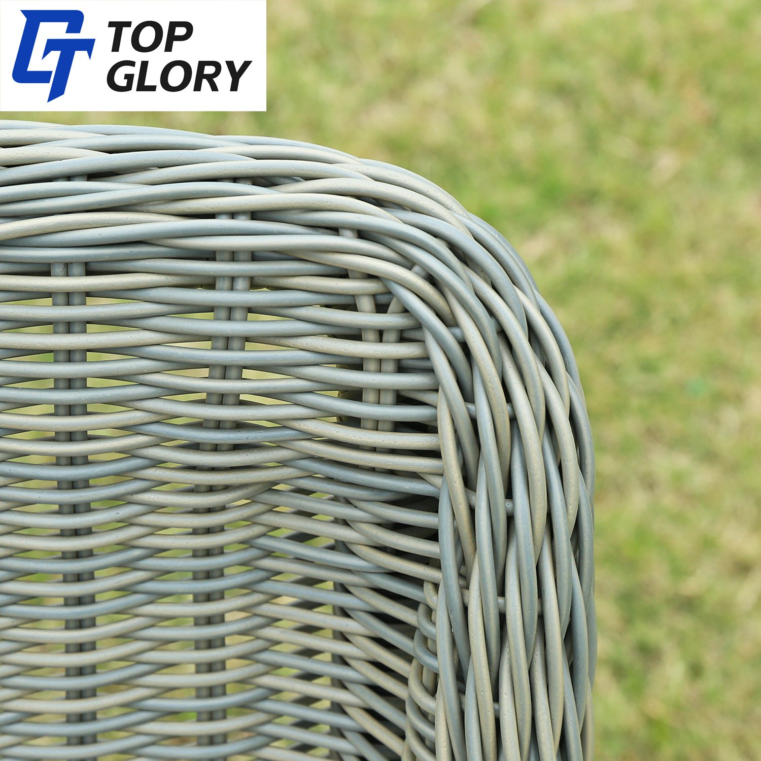 TG Luxury outdoor Rattan dining chair table set Patio Furniture Modern handcrafted WICKER Outdoor Tables And Chairs