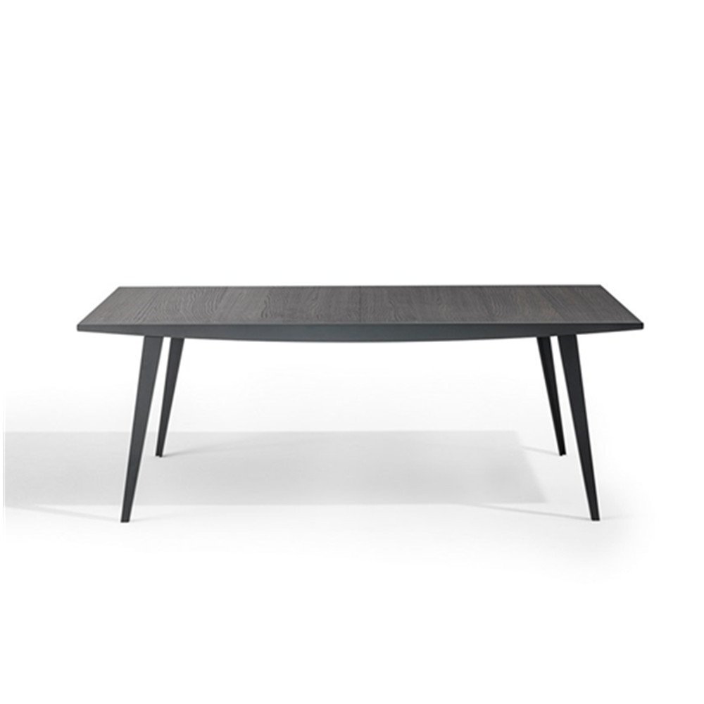 Extendable Kitchen Table Square Wooden with Black Powder Coated Dining Room Furniture Home Furniture Modern Dining Table