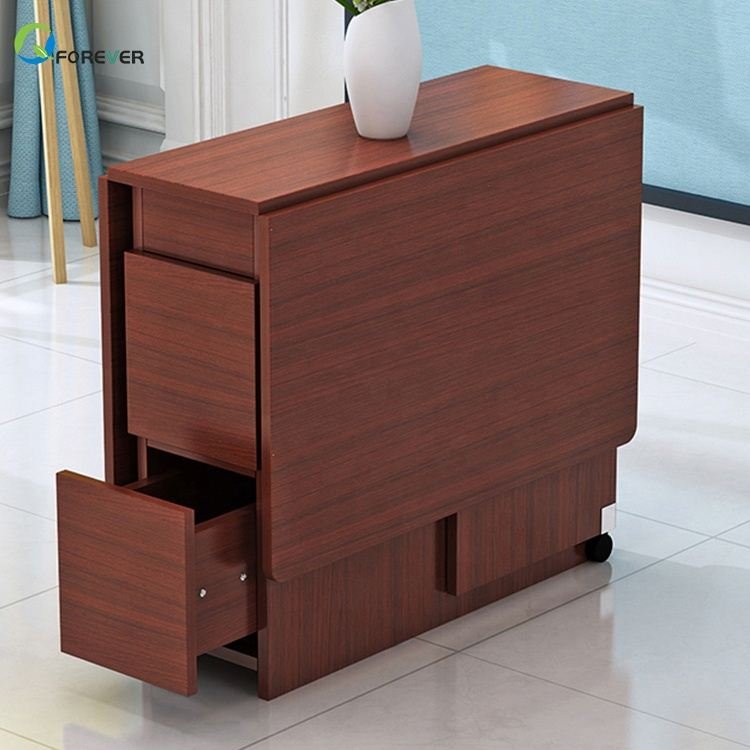 Creative Design Simple Modern Wood Folding Dining Table and Chairs