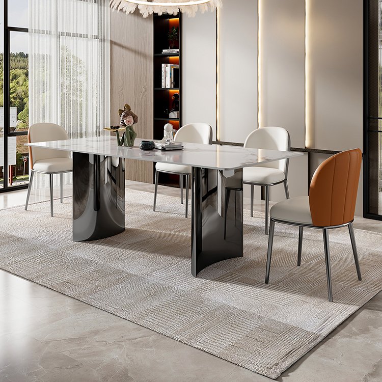 New Design Nordic Furniture Dining Room Marble Dinning Table Set Luxury Elegant Home Furniture Stone Dinner Table