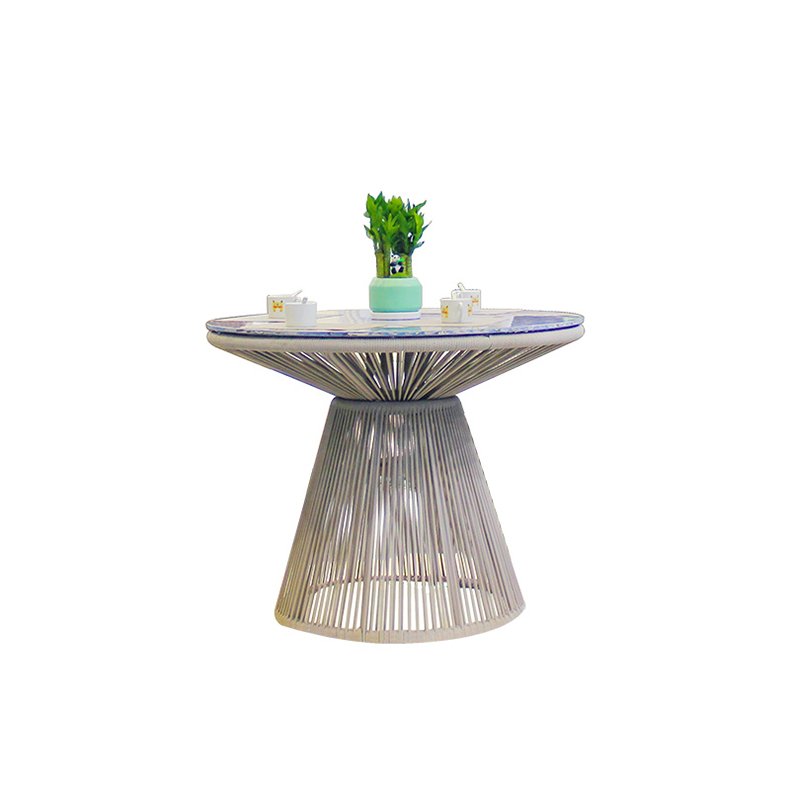 Manufacturer Wholesale Dining Table Patio Furniture Lounge Rattan Garden Table And Chairs Set