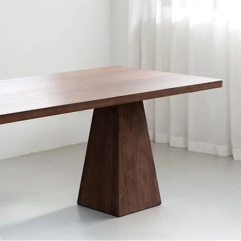 Rural light luxury minimalist dining table Creative desk Long desk Working reception desk recycled pine