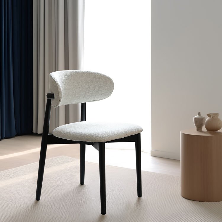 MGF Popular choice Solid Wood Chairs Modern Dining Chairs Hotel Home Cafe Cream Wind Leisure Backrest Dining Table Chairs Stools