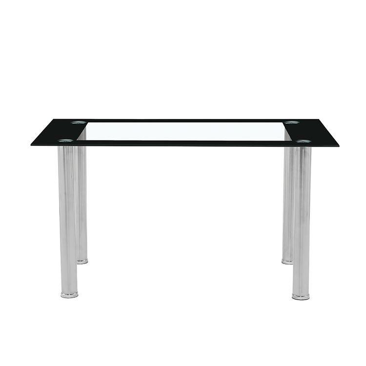 New Contemporary Style Unique Transparent Design Coffee Desk Living Room Black Dining Glass Tables