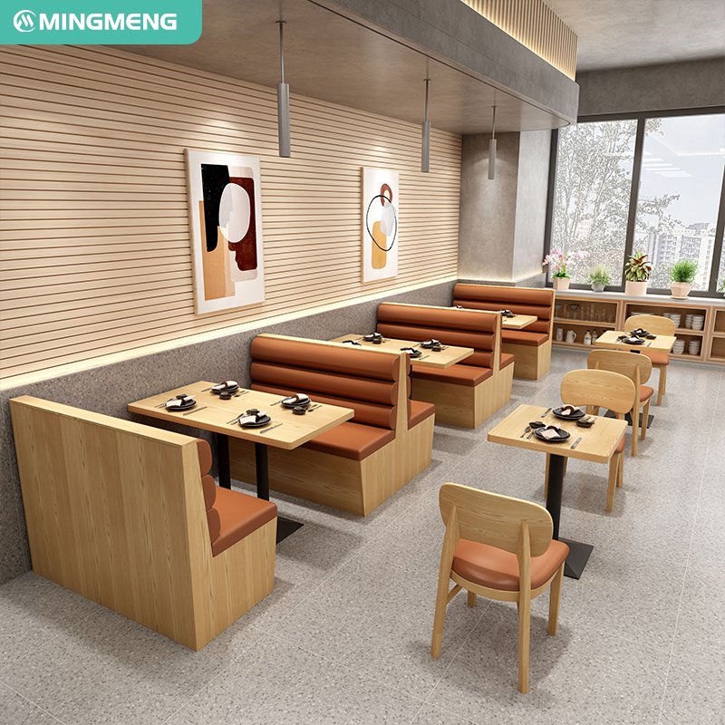 2024 New Arrival 5 Star Luxury Commercial Restaurant Furniture Wood Dining Set Tables Chairs for Hotels Cafes & Restaurants