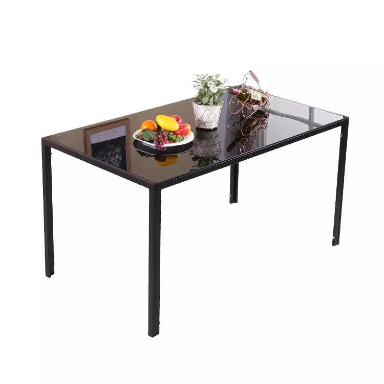 Factory direct selling cheap classic 4-seat modern high gloss dining table set/dining table and chair