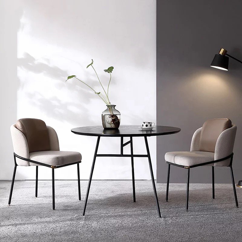 modern design metal bese reclaimed wood dining table restaurant wood table