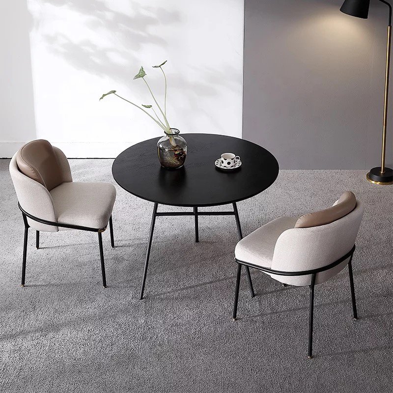 modern design metal bese reclaimed wood dining table restaurant wood table