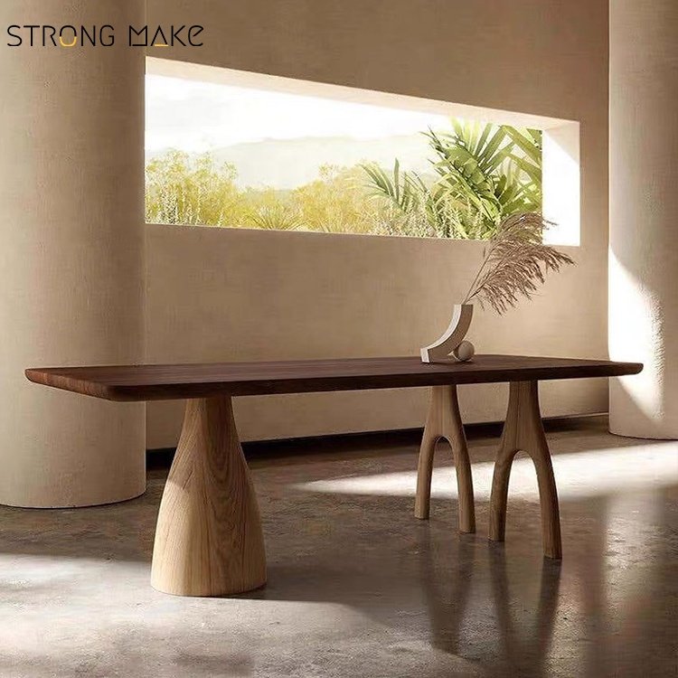 Modern Dining Room Sets Mesa Comedor Madera Solid Wood Dining Table And Chair Combination Kitchen Furniture Dining Table Set