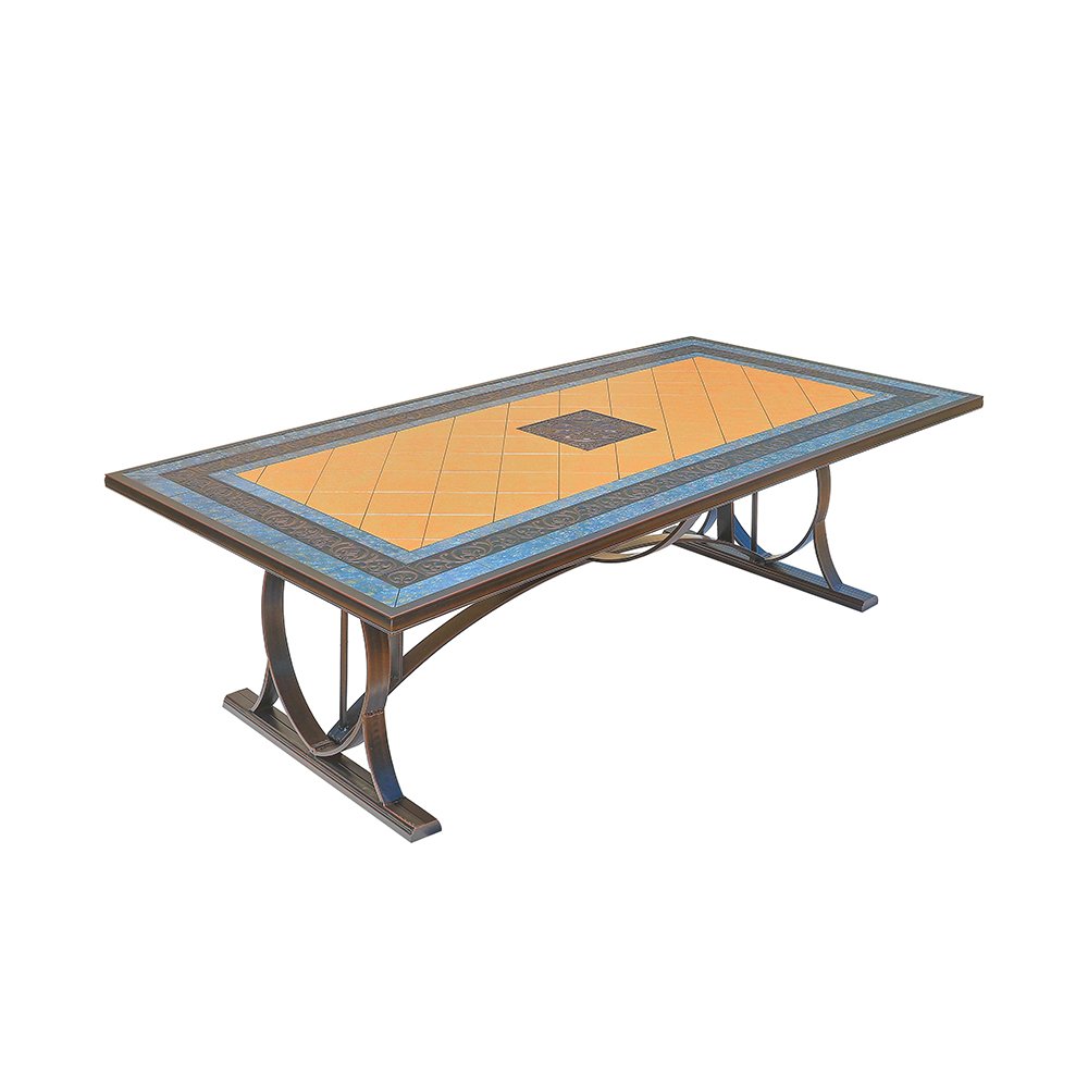 Modern outdoor patio furniture die casting aluminum furniture dining table garden furniture