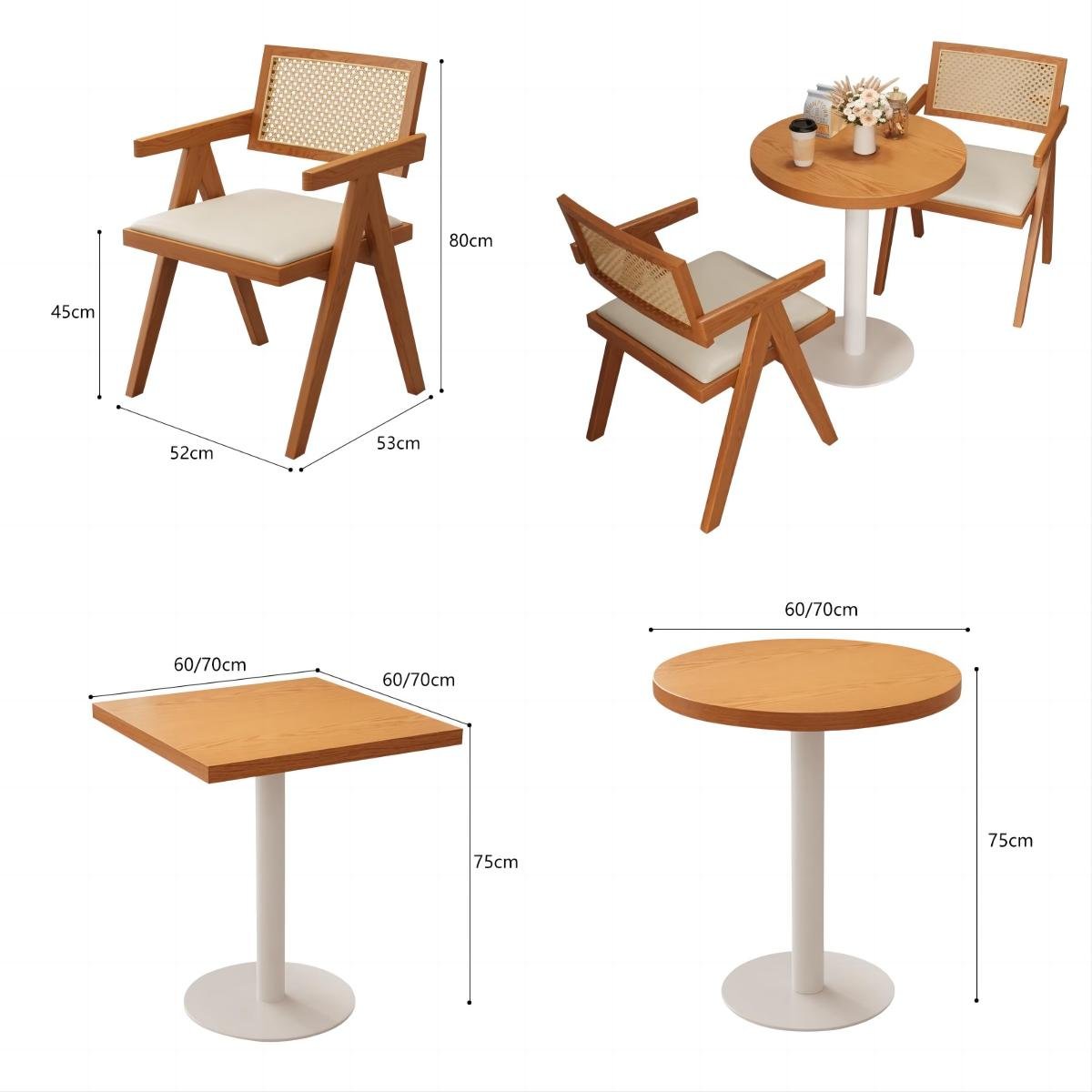 dessert sugar water coffee milk tea shop snack bar fusion restaurant furniture dining table chairs combined dining furniture