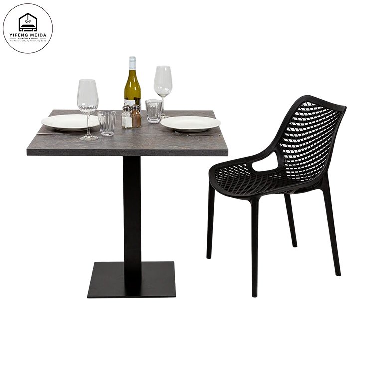 Commercial Restaurant Dining Table with Chairs Coffee Shop Furniture Cafe Tables and Chairs Fast Delivery