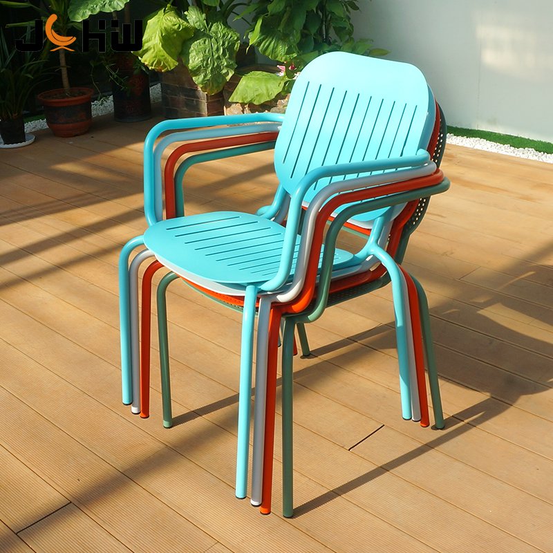 Best selling garden furniture metal outdoor coffee bistro chair aluminum outside restaurant dining table set