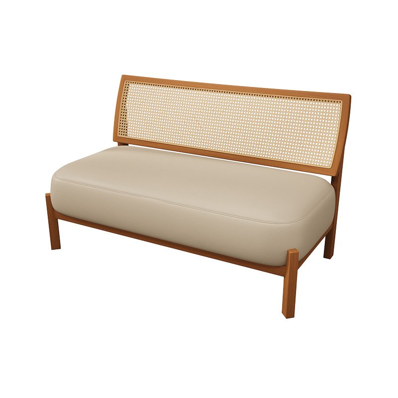 Modern Fabric Sofa Booth Bench Seating Solid Wood Commercial Dining Table Chairs Restaurant Furniture For Cafe