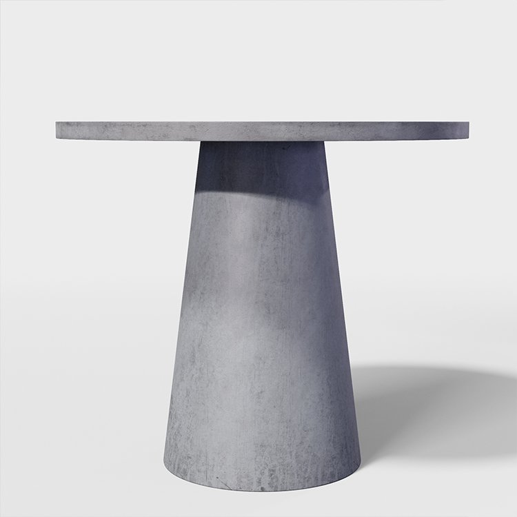 Safe Quality Round Concrete Cement Dining Table Outdoor Furniture Simple Glass Fiber Reinforced Concrete Coffee Table