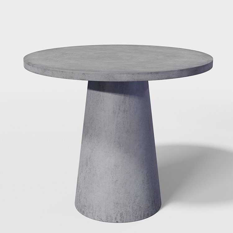 Safe Quality Round Concrete Cement Dining Table Outdoor Furniture Simple Glass Fiber Reinforced Concrete Coffee Table