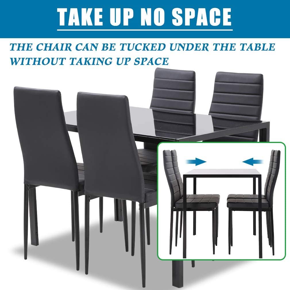 Table Set includes 1Table and 4 Chairs Dining Table Set for Small Spaces Kitchen Table and Chairs for 4