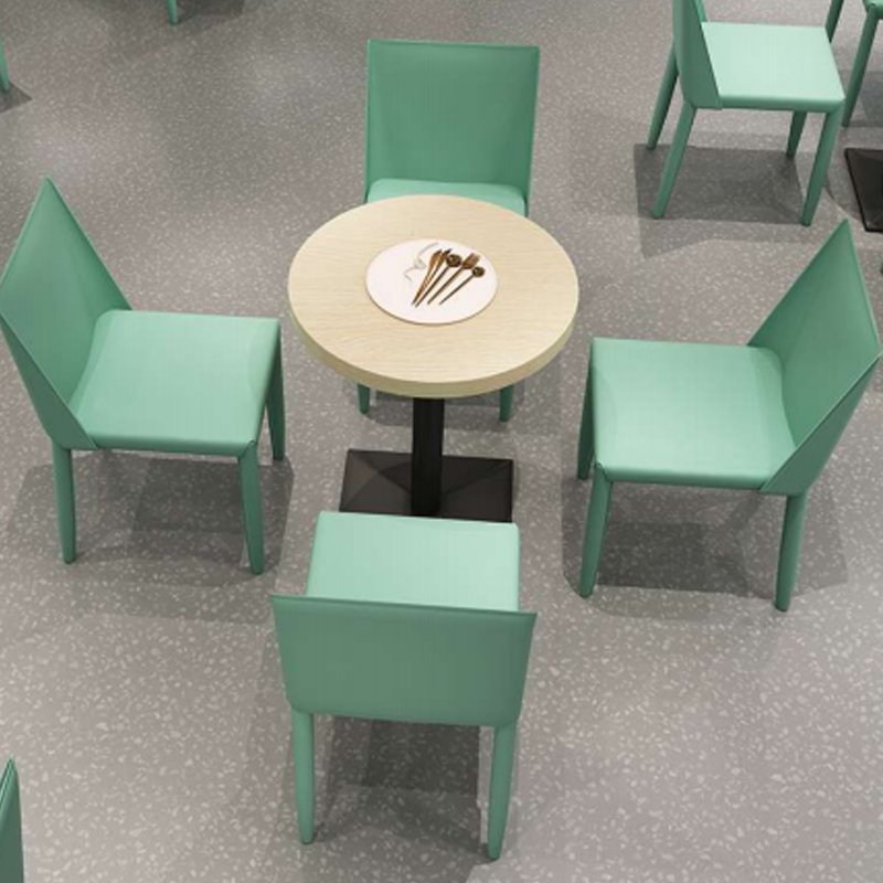 Modern Simple Wooden Furniture Set Coffee Shop Restaurant Booth Sofa and Dining Table for Hotel Leisure Kitchen Use