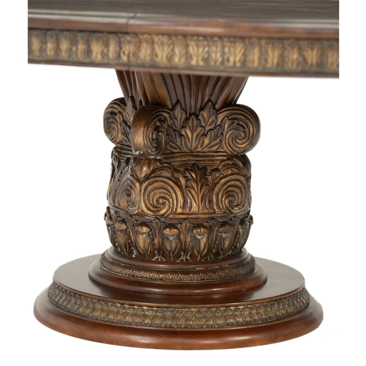 Popular High Quality Antique Round Dining Table Classic American Hand Craved Table Royal Wood Dining Room Furniture